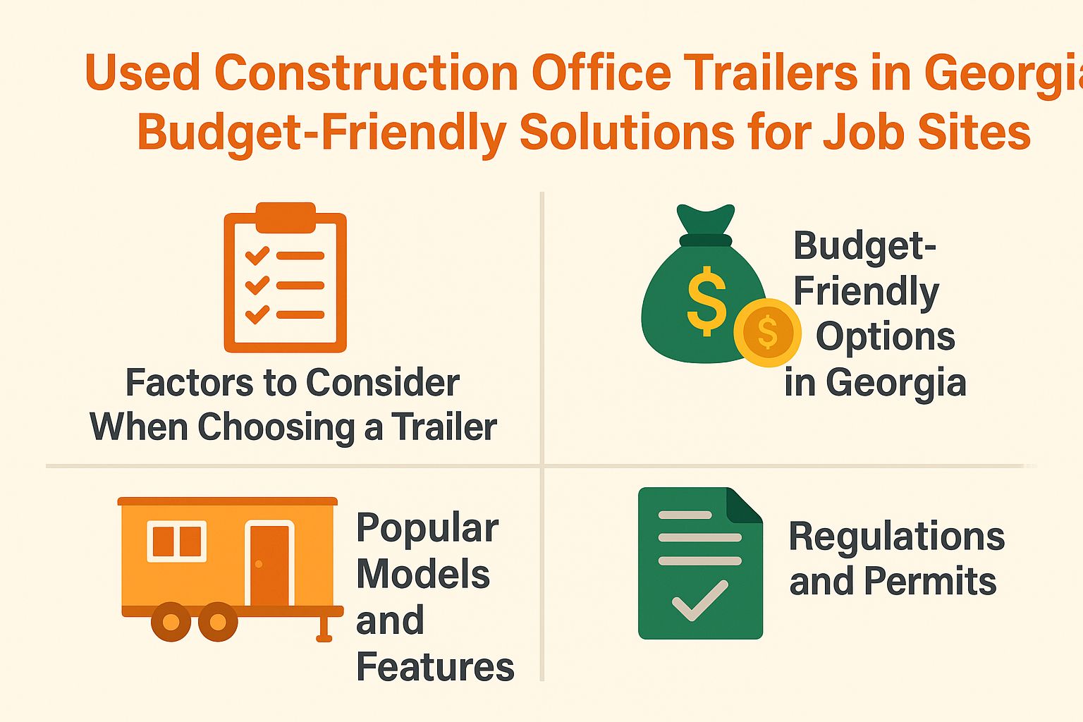 Construction Office Trailers in Georgia