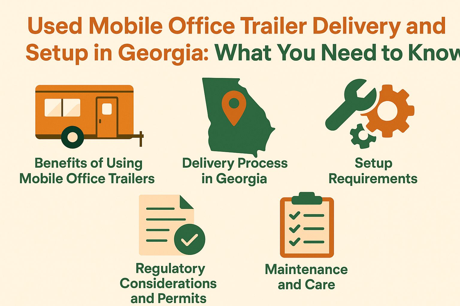 Mobile Office Trailer Delivery and Setup