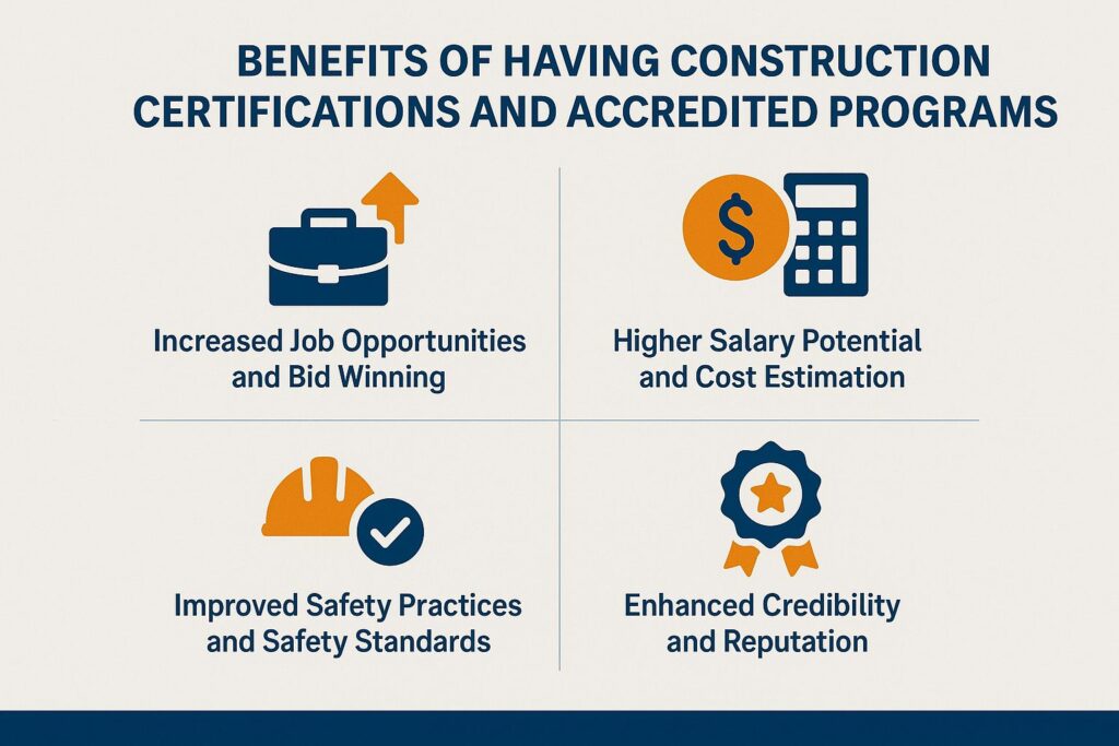 Benefits of Having Construction Certifications and Accredited Programs