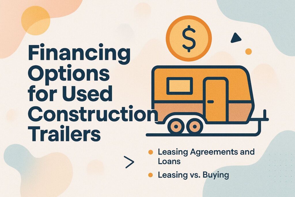 Financing Options for Used Construction Trailers
