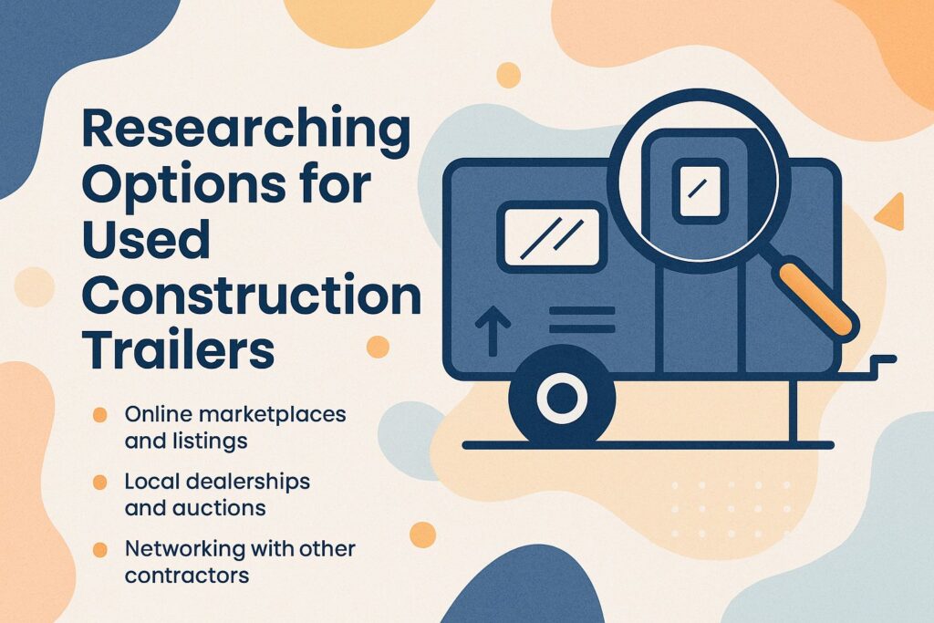 Researching Options for Used Construction Trailers